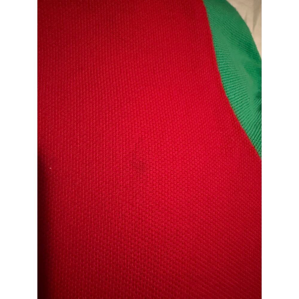 VTG Ralph Lauren Sport Colorblock Polo Dress Red Green Navy Size M - Picture 8 of 8